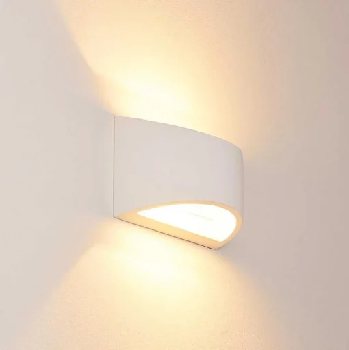 Applique Murale Braslo Blanc, 1 Lumiere