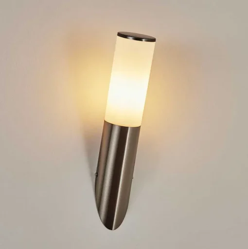 Applique Murale D'Exterieur Caserta Nickel Mat, 1 Lumiere