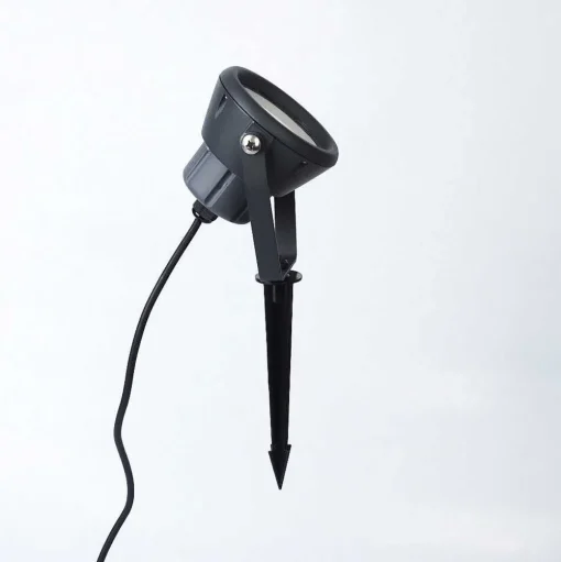 Borne Lumineuse Sempach Led Noir, 1 Lumiere, Changeur De Couleurs