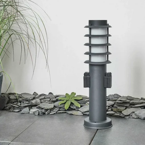 Borne Lumineuse Tunes Anthracite, 1 Lumiere
