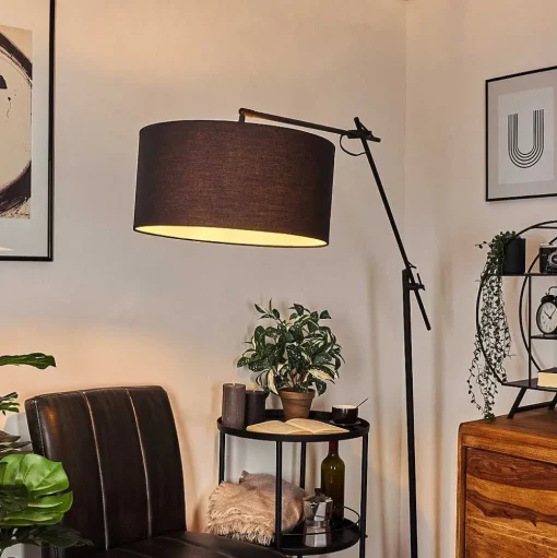 Lampadaire Chassagne Noir, 1 Lumiere