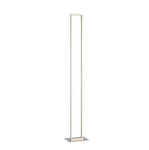 Lampadaire Paul-Neuhaus Q-Kaan Led Acier Brosse, 2 Lumieres, Telecommandes