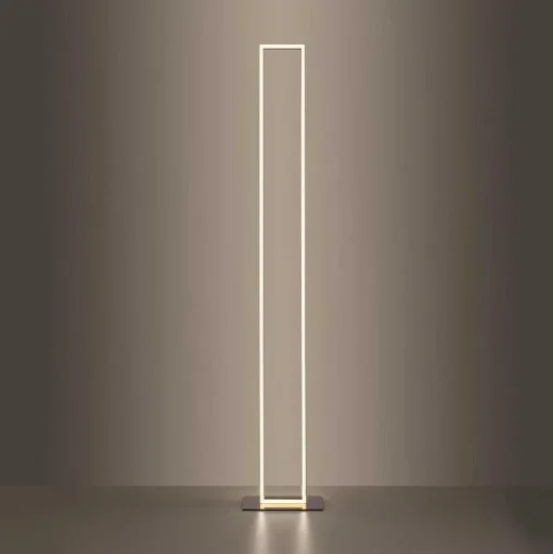 Lampadaire Paul-Neuhaus Q-Kaan Led Acier Brosse, 2 Lumieres, Telecommandes