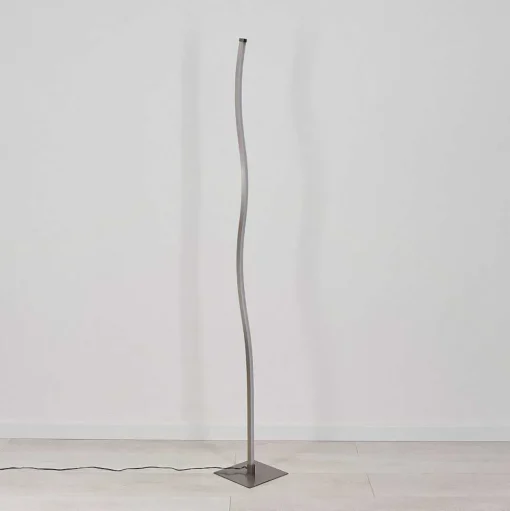 Lampadaire Soyo Led Nickel Mat, 1 Lumiere