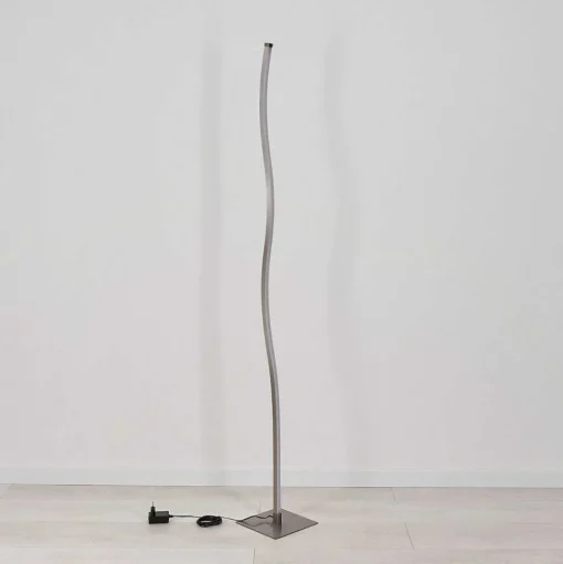 Lampadaire Soyo Led Nickel Mat, 1 Lumiere