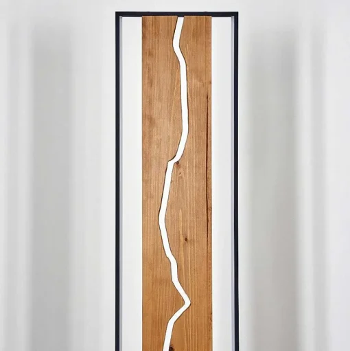 Lampadaire Terre Led Ecru, Noir, Blanc, 1 Lumiere