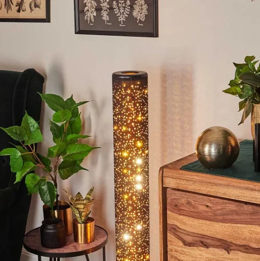 Lampadaire Tumba Led Noir, 1 Lumiere