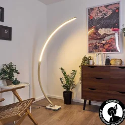 Lampadaire Uttorp Led Argente, 1 Lumiere