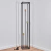 Lampadaire Woden Laiton, Noir, 3 Lumieres