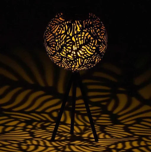 Lampe A Poser Eglo Z_Solar Led Or, Noir, 1 Lumiere