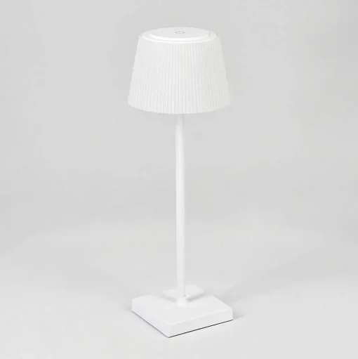 Lampe A Poser Longchamps Led Blanc, 1 Lumiere
