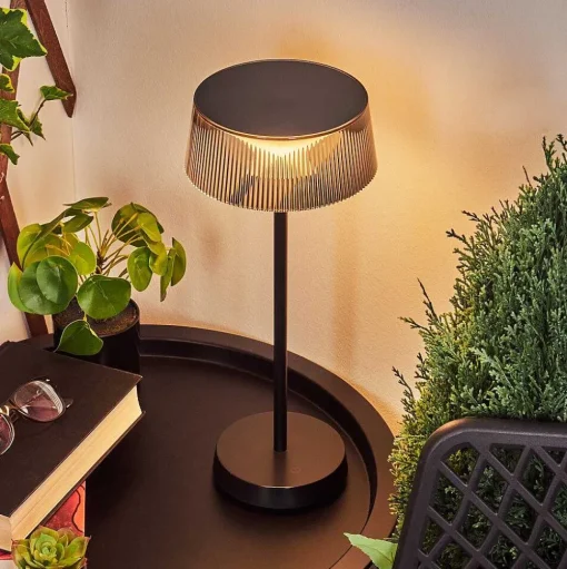Lampe A Poser Oundo Led Noir, 1 Lumiere