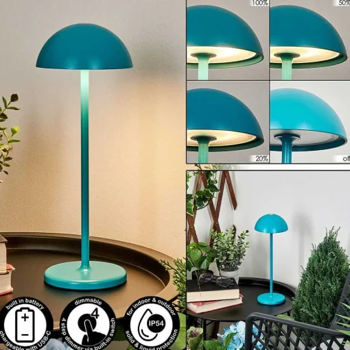Lampe A Poser Pelaro Led Bleu, 1 Lumiere
