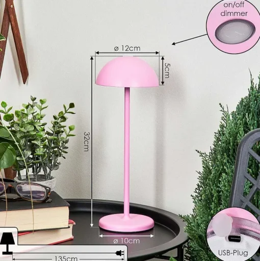 Lampe A Poser Pelaro Led Rose, 1 Lumiere