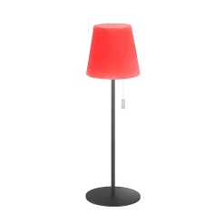 Lampe A Poser Schoner Wohnen-Kollektion Talent Led Anthracite, 1 Lumiere, Telecommandes, Changeur De Couleurs