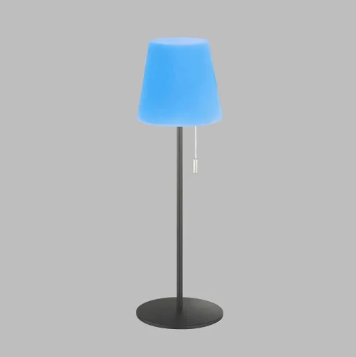 Lampe A Poser Schoner Wohnen-Kollektion Talent Led Anthracite, 1 Lumiere, Telecommandes, Changeur De Couleurs