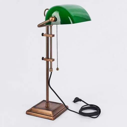 Lampe De Banquier Ragaz Bronze, 1 Lumiere