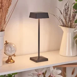 Lampe De Table Algeraz Led Noir, 1 Lumiere