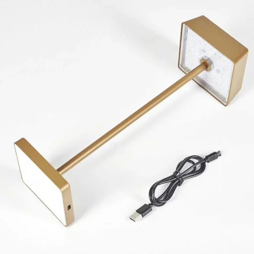 Lampe De Table Algeraz Led Laiton, 1 Lumiere