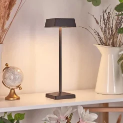 Lampe De Table Algeraz Led Noir, 1 Lumiere
