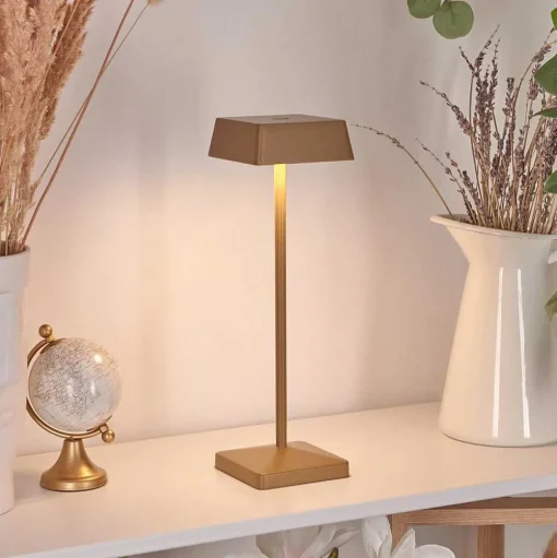 Lampe De Table Algeraz Led Laiton, 1 Lumiere