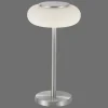 Lampe De Table Paul Neuhaus Q-Etienne Led Acier Brosse, 1 Lumiere, Telecommandes