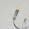 Lustre Malmback Chrome, Transparent, 5 Lumieres