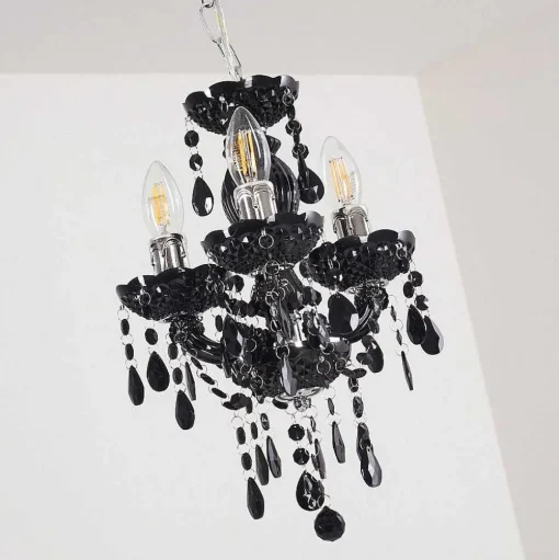 Lustre Malmback Noir, 3 Lumieres