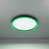 Plafonnier Eglo Montemorelos-Z Led Noir, 1 Lumiere, Changeur De Couleurs