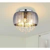 Plafonnier Globo Kalla Chrome, 5 Lumieres