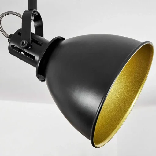 Plafonnier Koppom Noir, 4 Lumieres