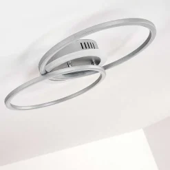Plafonnier Lithgow Led Argente, 1 Lumiere