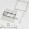 Plafonnier Longos Led Aluminium, 1 Lumiere, Telecommandes
