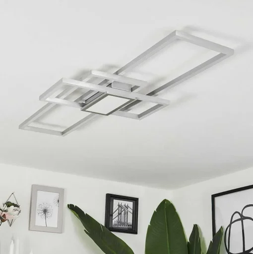 Plafonnier Longos Led Aluminium, 1 Lumiere