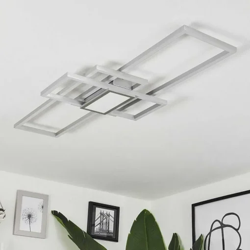 Plafonnier Longos Led Aluminium, 1 Lumiere