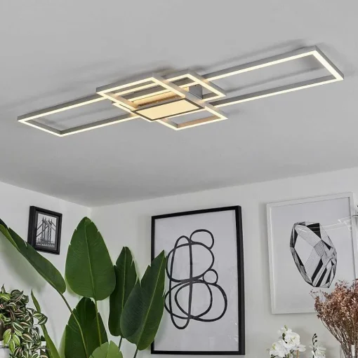 Plafonnier Longos Led Aluminium, 1 Lumiere