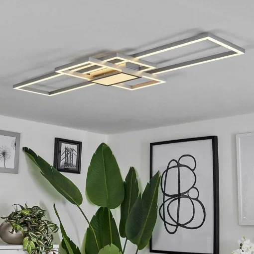 Plafonnier Longos Led Aluminium, 1 Lumiere