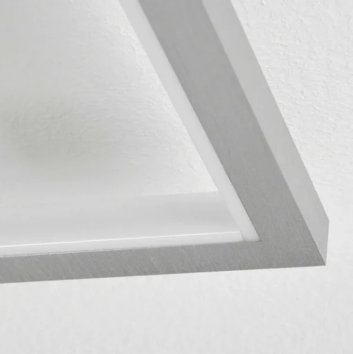 Plafonnier Longos Led Aluminium, 1 Lumiere, Telecommandes
