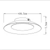 Plafonnier Lucide Foskal Led Argente, 1 Lumiere