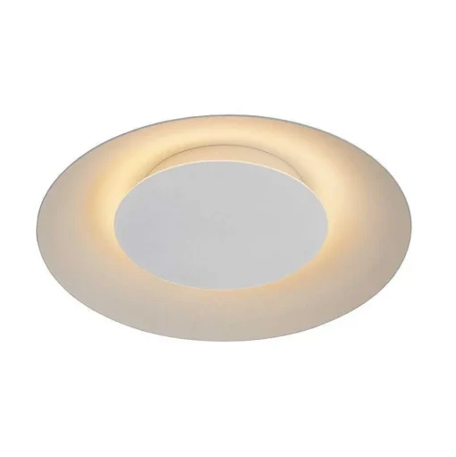 Plafonnier Lucide Foskal Led Blanc, 1 Lumiere