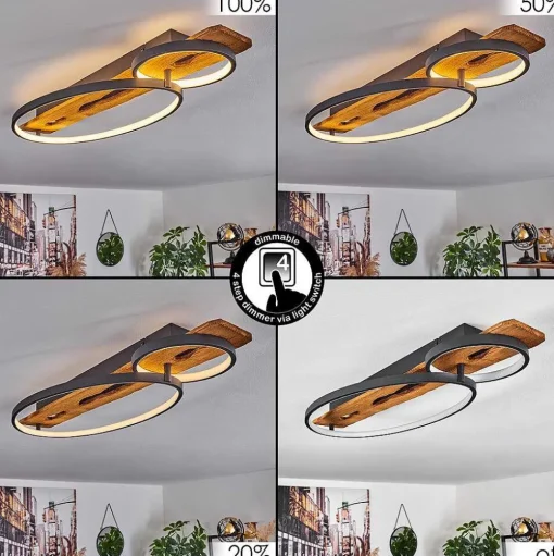 Plafonnier Nevogilde Led Ecru, 1 Lumiere