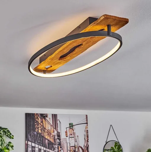 Plafonnier Nevogilde Led Ecru, 1 Lumiere