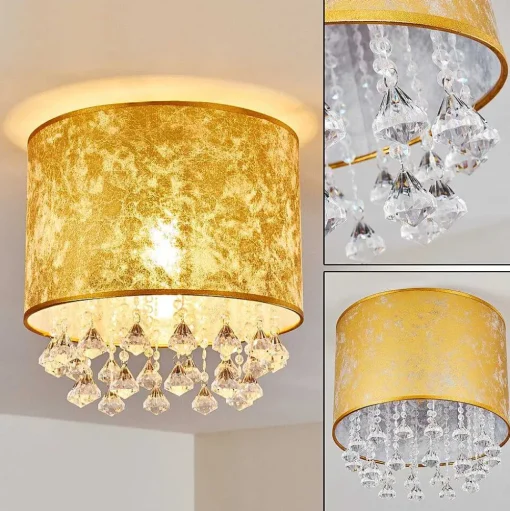 Plafonnier Norrfors Argente, Transparent, 1 Lumiere