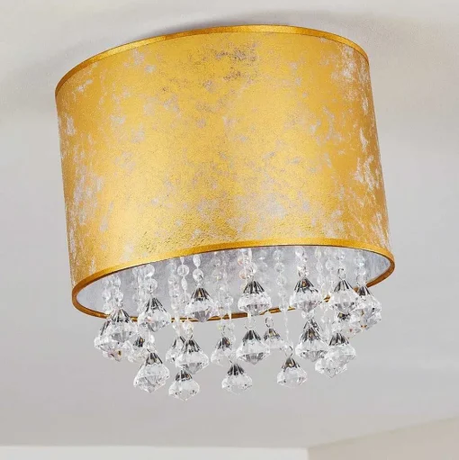 Plafonnier Norrfors Argente, Transparent, 1 Lumiere