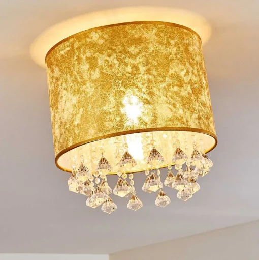 Plafonnier Norrfors Argente, Transparent, 1 Lumiere