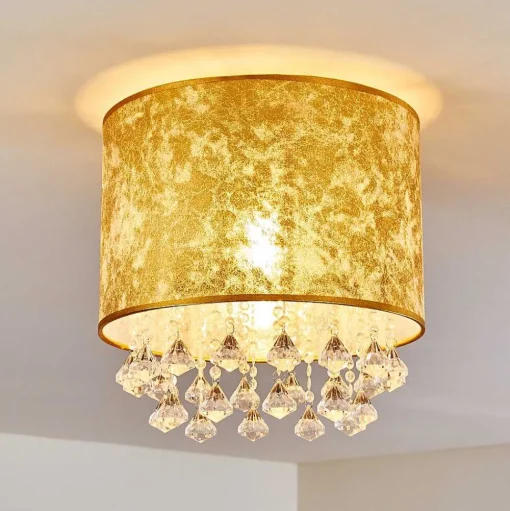 Plafonnier Norrfors Argente, Transparent, 1 Lumiere