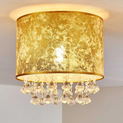 Plafonnier Norrfors Argente, Transparent, 1 Lumiere