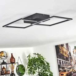 Plafonnier Obo Led Noir, 1 Lumiere