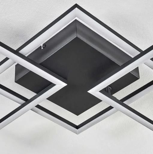 Plafonnier Obo Led Noir, 1 Lumiere