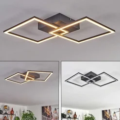 Plafonnier Obo Led Noir, 1 Lumiere